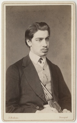 Korporatsioon "Estonia" liige Arthur Bätge, portreefoto  duplicate photo