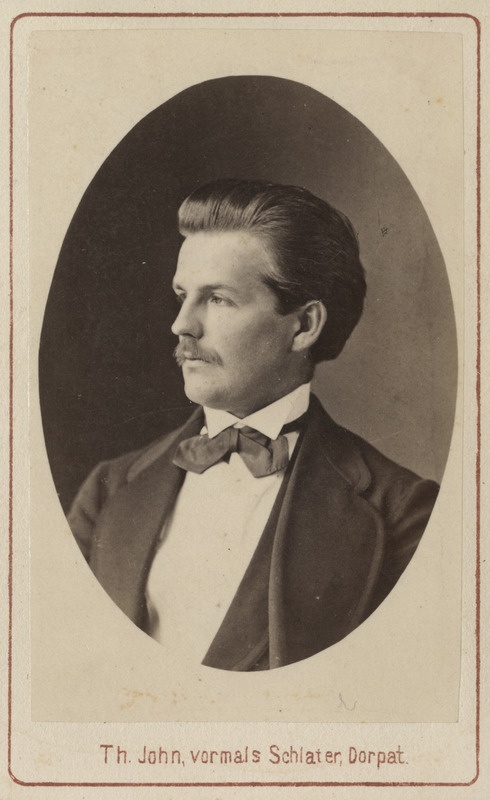 Korporatsioon "Estonia" liige Paul von Gruenewaldt, portreefoto