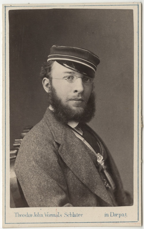 Korporatsioon "Estonia" liige parun Harald Toll, portreefoto