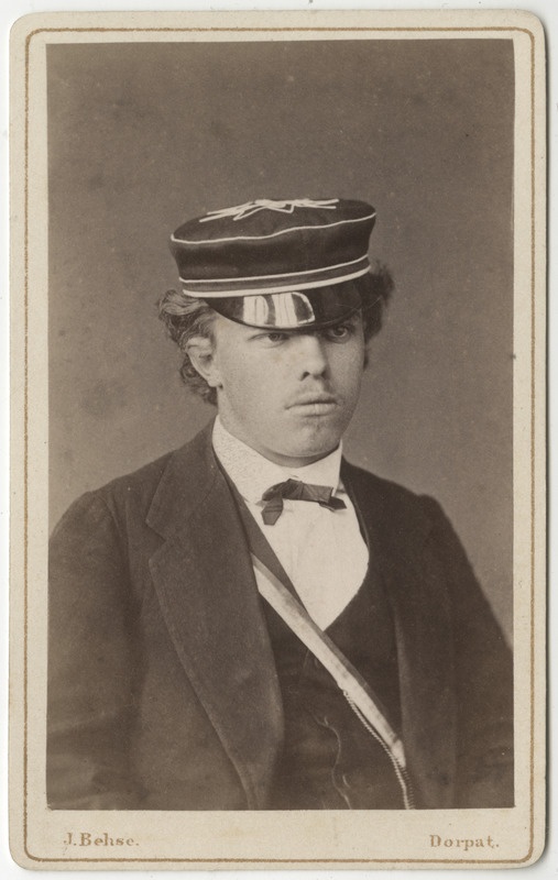 Korporatsioon "Estonia" liige Magnus von Lingen, portreefoto