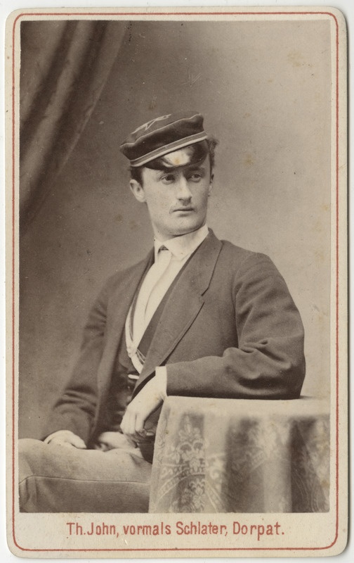 Korporatsioon "Estonia" liige parun Ernst Tiesenhausen, portreefoto