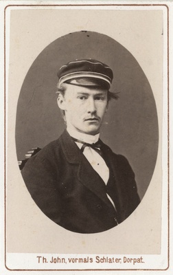 Korporatsioon "Estonia" liige Karl Hasselblatt, portreefoto  duplicate photo