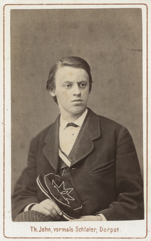 Korporatsioon "Estonia" liige Alexander Peters, portreefoto