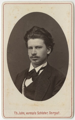 Korporatsioon "Estonia" liige parun Eugen Girard de Soucanton, portreefoto  duplicate photo