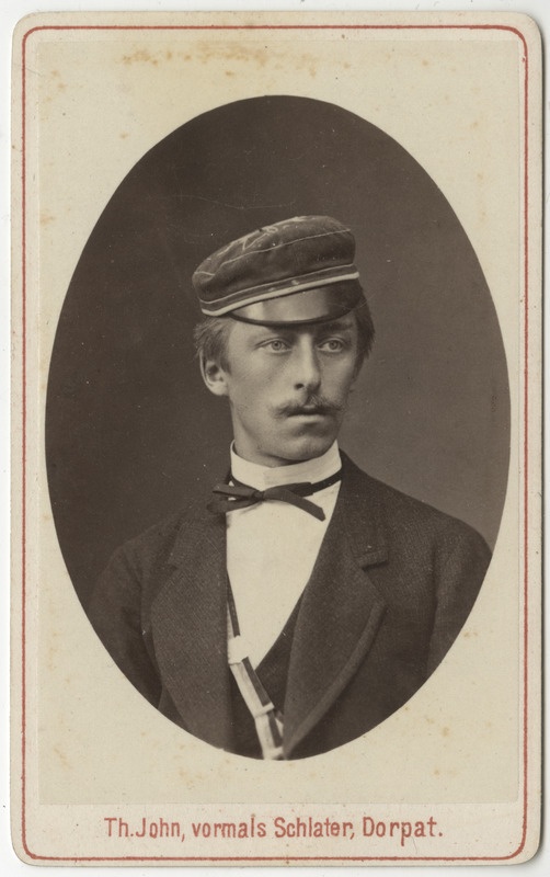 Korporatsioon "Estonia" liige Arnold Knüpffer, portreefoto