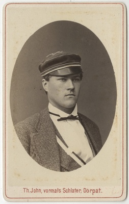 Korporatsioon "Estonia" liige Leo Furcht, portreefoto  duplicate photo