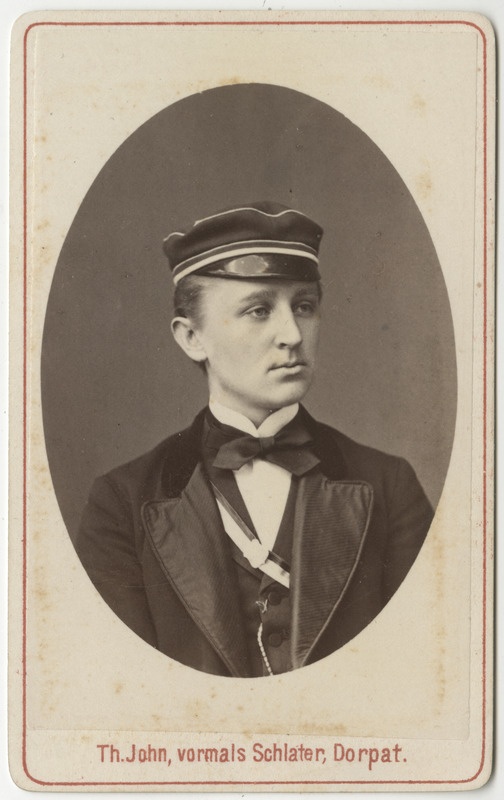 Korporatsioon "Estonia" liige Leo Alexejew, portreefoto