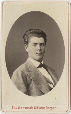 Korporatsioon "Estonia" liige Karl Otto von Renteln, portreefoto  duplicate photo