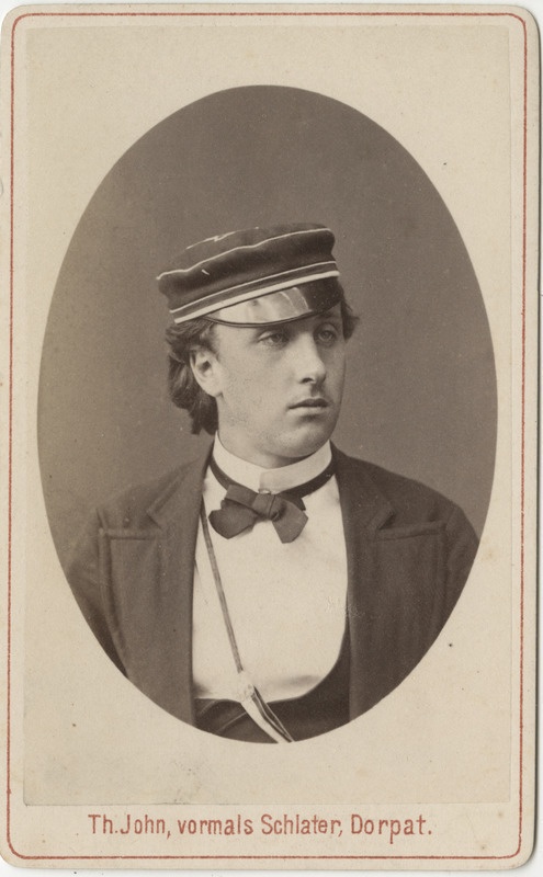 Korporatsioon "Estonia" liige Konstantin Mechmershausen, portreefoto