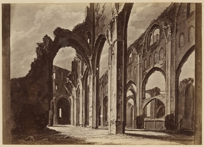 Tartu Toomkiriku varemed, vaade kesklöövile, repro  duplicate photo