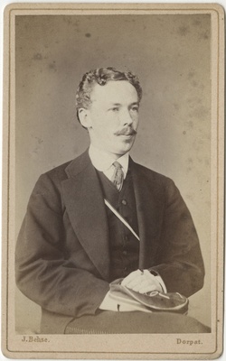 Korporatsioon "Estonia" liige parun Thure von Traubenberg, portreefoto  duplicate photo