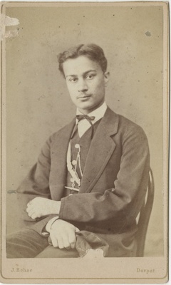 Korporatsioon "Estonia" liige parun Konstantin von Traubenberg, portreefoto  duplicate photo