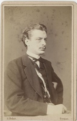 Korporatsioon "Estonia" liige parun Arthur Stackelberg, portreefoto  duplicate photo