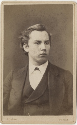 Korporatsioon "Estonia" liige Christoph Mickwitz, portreefoto  duplicate photo