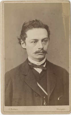 Arvatavasti korporatsioon "Estonia" liige Karl Speyer, portreefoto  duplicate photo