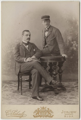 Korporatsioon "Estonia" liikmed Karl Hunnius ja Carlo von Kügelgen  duplicate photo