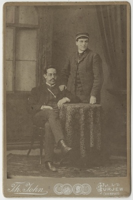 Korporatsioon "Estonia" liikmed Hugo Lehbert ja Otto Greiffenhagen  duplicate photo