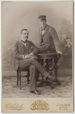 Korporatsioon "Estonia" liikmed Karl Hunnius ja Carlo von Kügelgen  duplicate photo