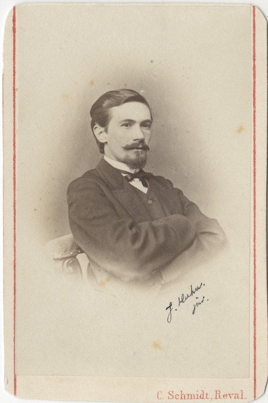 Korporatsioon "Estonia" vilistlane Johannes Huhn, portreefoto