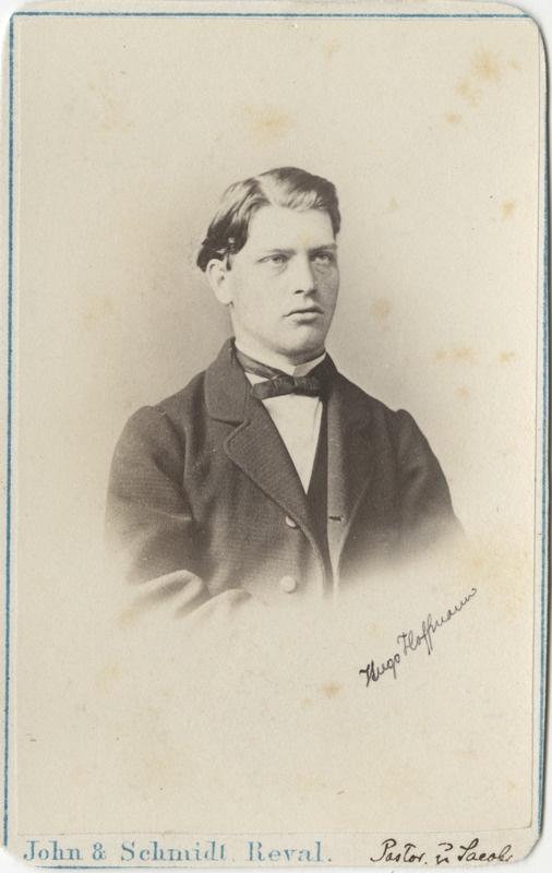 Korporatsioon "Estonia" vilistlane Hugo Wilhelm Hoffmann, portreefoto