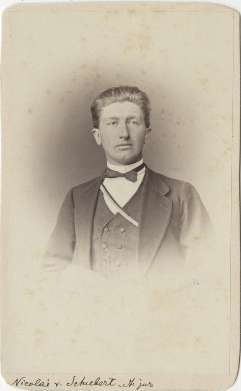 Korporatsioon "Estonia" vilistlane Nikolai von Schubert, portreefoto