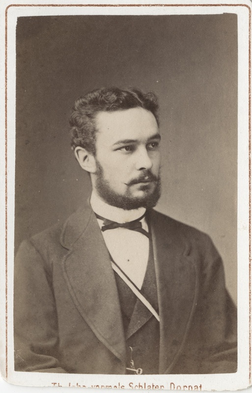 Korporatsioon "Estonia" liige parun Ewald Sass, portreefoto