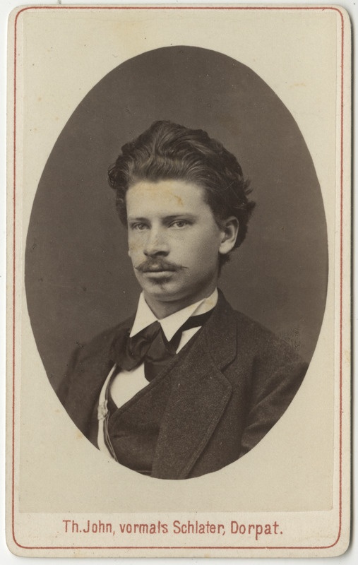 Korporatsioon "Estonia" liige parun Eugen Girard de Soucanton, portreefoto