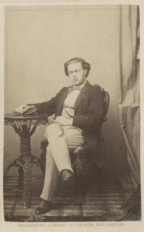 Korporatsioon "Estonia" liige Emil Weidenbaum, portreefoto