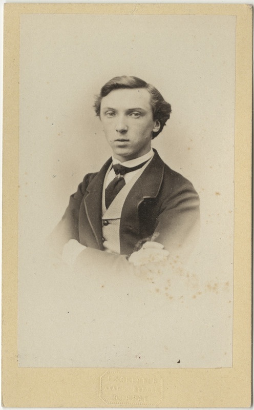 Arvatavasti korporatsioon "Estonia" liige Michael Demin, portreefoto