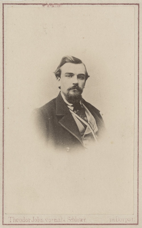 Korporatsioon "Estonia" liige Karl Koch, portreefoto