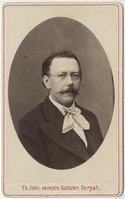 Korporatsioon "Estonia" liige Edmund von Ditmar, portreefoto  duplicate photo