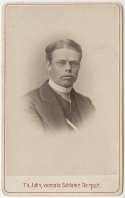 Korporatsioon "Estonia" liige Eduard Louis, portreefoto  duplicate photo