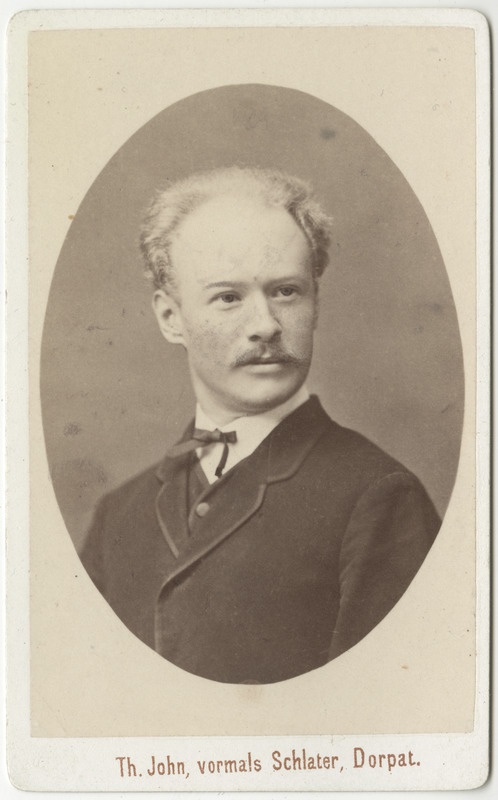 Korporatsioon "Estonia" liige Friedrich Veh, portreefoto