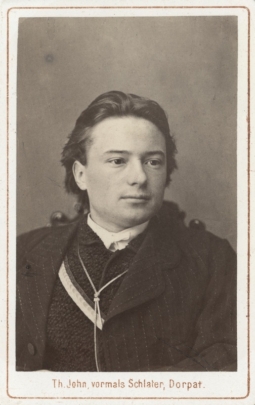 Korporatsioon "Estonia" liige Eugen Erbe, portreefoto