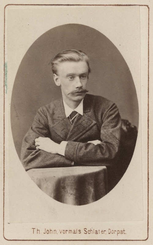 Korporatsioon "Estonia" liige Ernst Frey, portreefoto