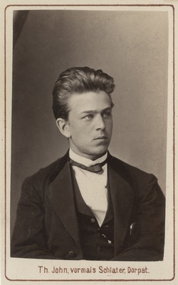 Korporatsioon "Estonia" liige Konstantin Ewers, portreefoto  duplicate photo