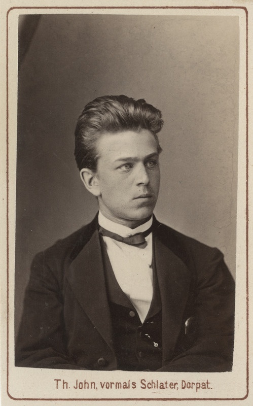 Korporatsioon "Estonia" liige Konstantin Ewers, portreefoto