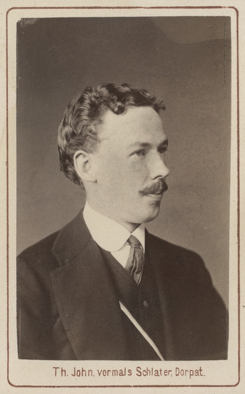 Korporatsioon "Estonia" liige parun Thure von Traubenberg, portreefoto