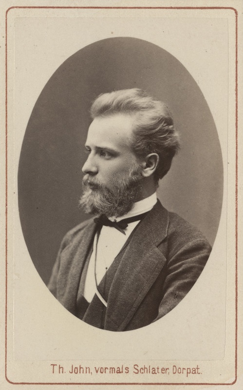 Korporatsioon "Estonia" liige Konstantin Winkler, portreefoto