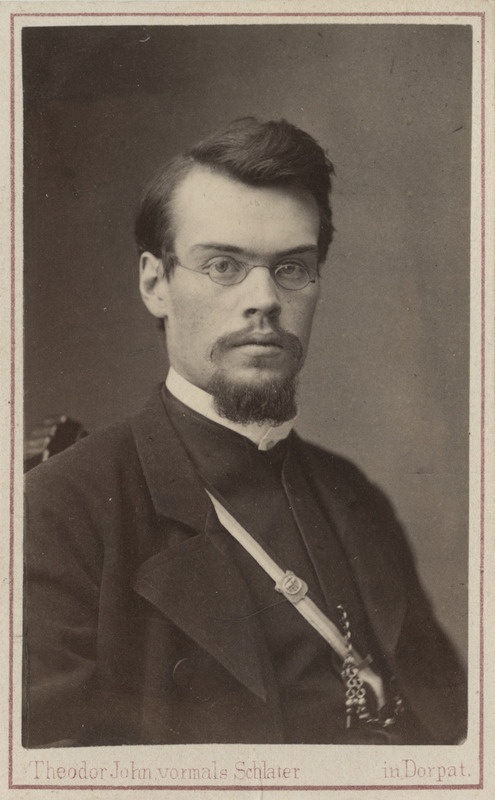 Korporatsioon "Estonia" liige Ernst Osse, portreefoto