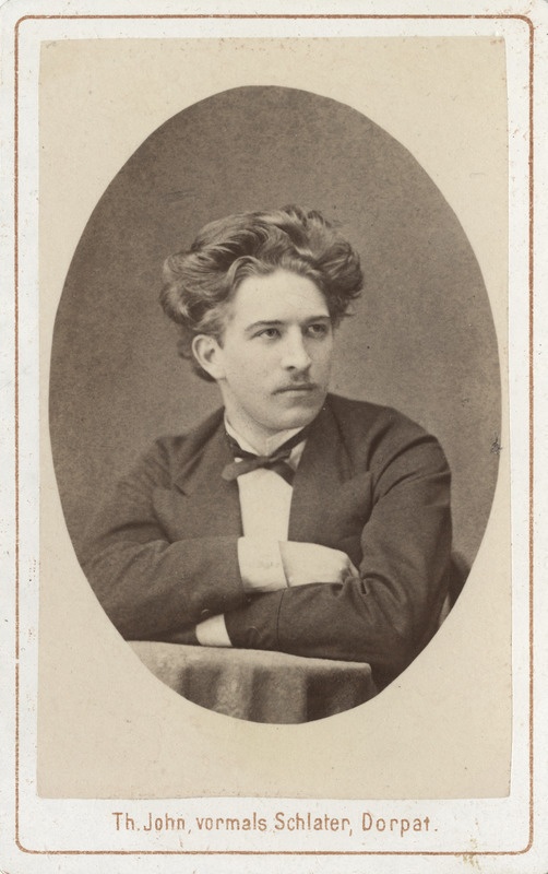 Korporatsioon "Estonia" liige Nikolai Oehren, portreefoto