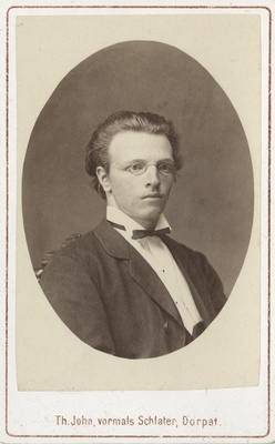 Korporatsioon "Estonia" liige Hermann Haller, portreefoto  duplicate photo