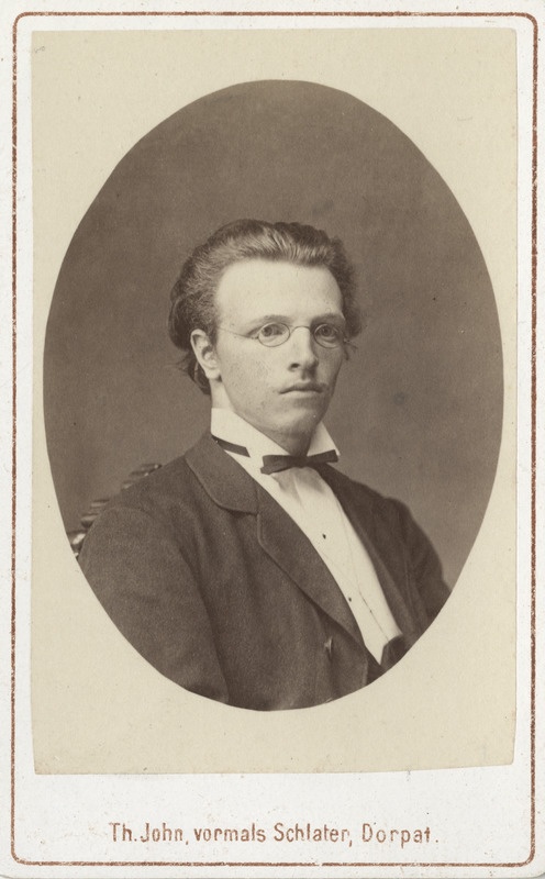 Korporatsioon "Estonia" liige Hermann Haller, portreefoto