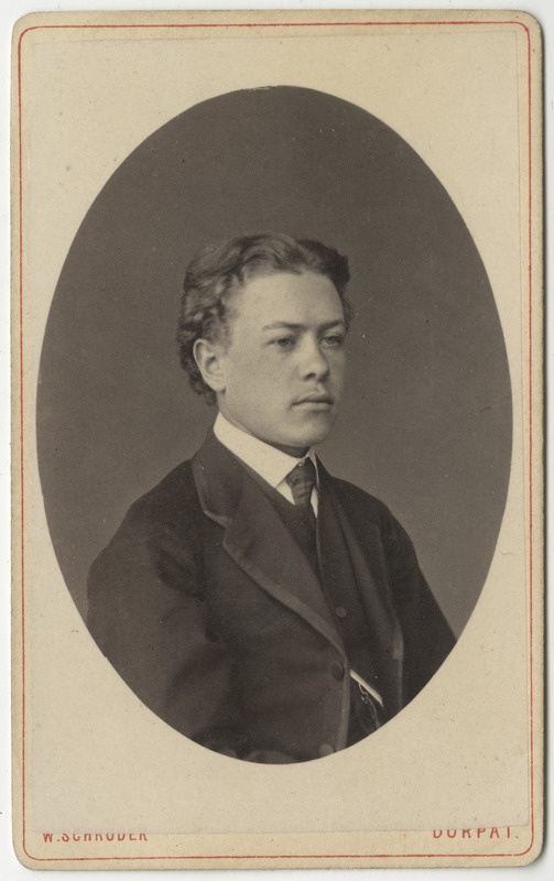 Korporatsioon "Estonia" liige Alexander Veh, portreefoto