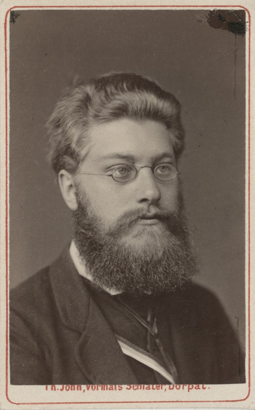 Korporatsioon "Estonia" liige Woldemar Adelheim, portreefoto