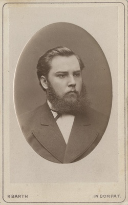 Korporatsioon "Estonia" liige Christoph Mickwitz, portreefoto  duplicate photo