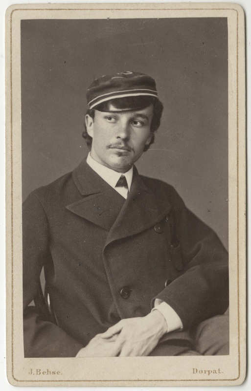 Korporatsioon "Estonia" liige parun Ewald Sass, portreefoto