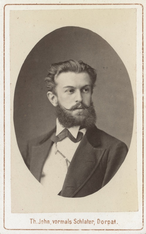Korporatsioon "Estonia" liige Willibald von Güldenstubbe, portreefoto
