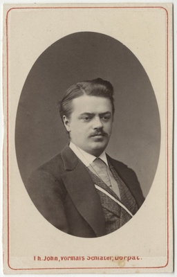 Korporatsioon "Estonia" liige Richard Peters, portreefoto  duplicate photo