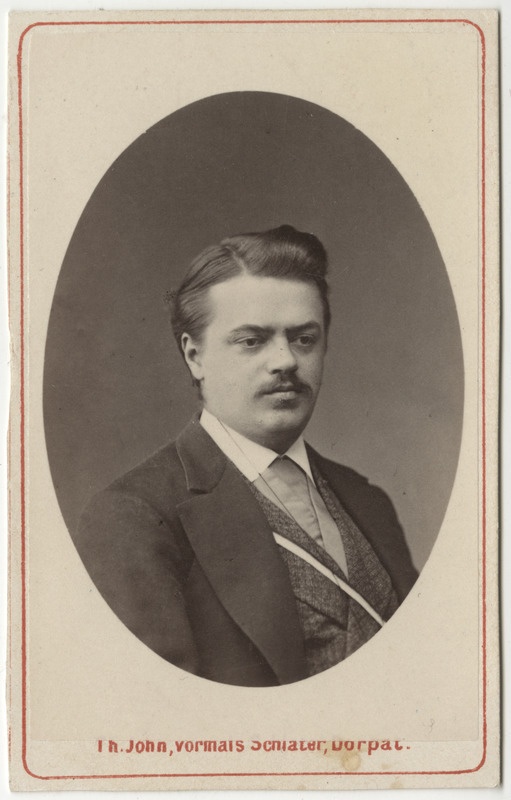 Korporatsioon "Estonia" liige Richard Peters, portreefoto